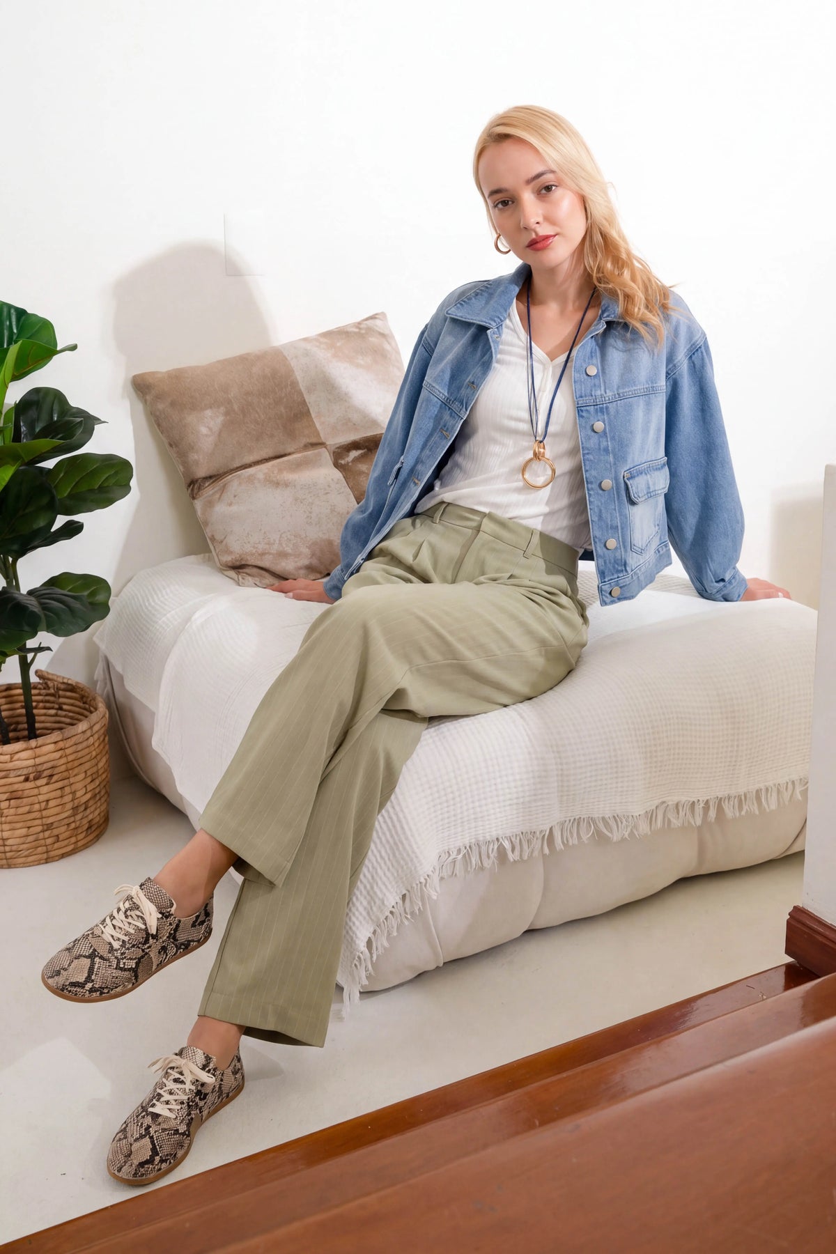 Pantalón Luana Rayas - Verde