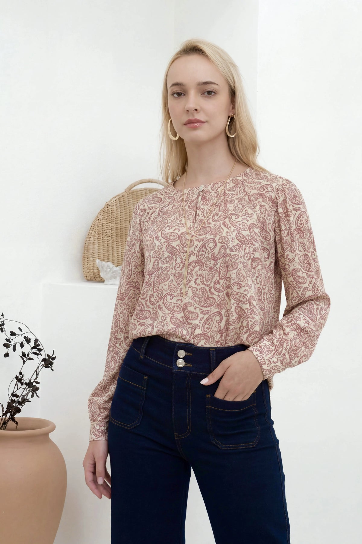 Blusa Eli - ARENA/ROSADO