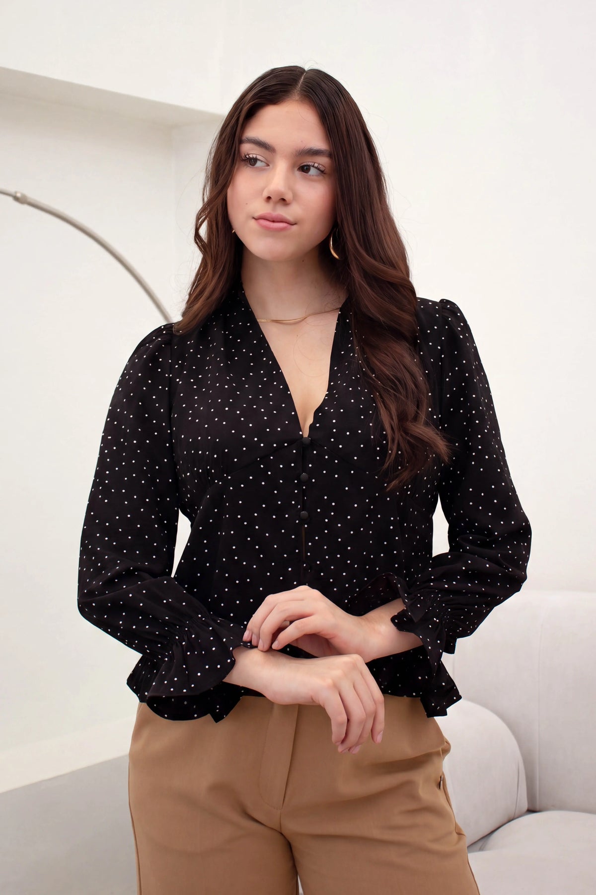 Blusa Karla - Negro P/B