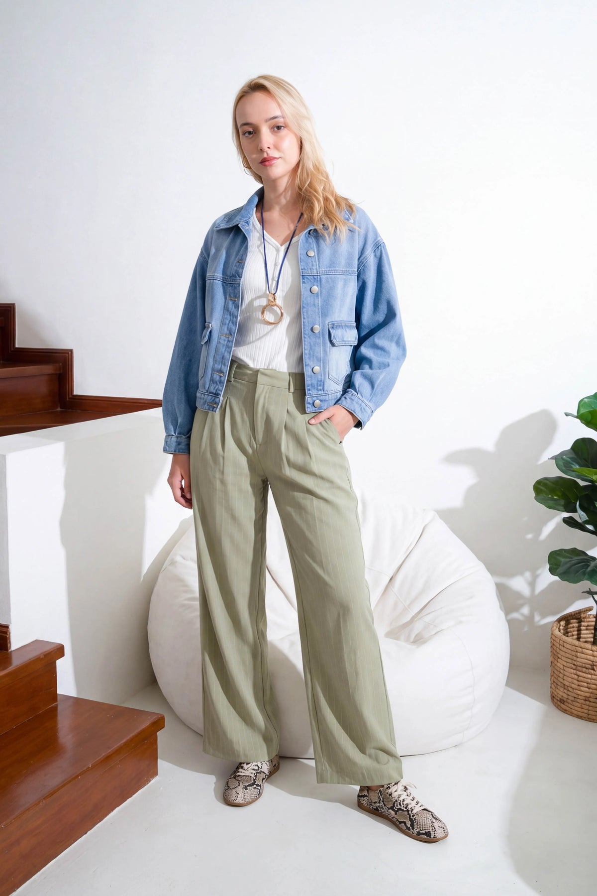 Cazadora Brunela - Light Blue