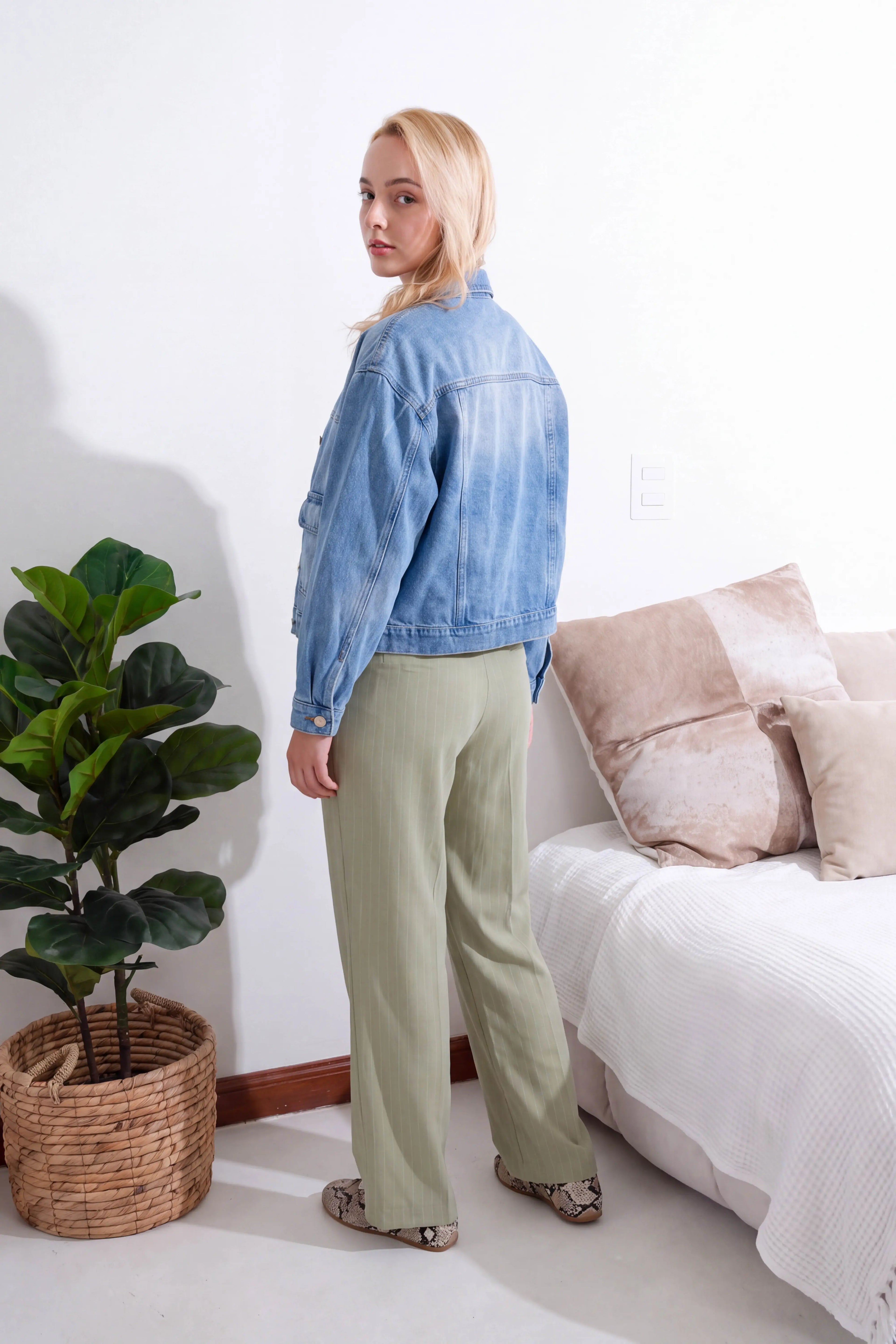 Pantalón Luana Rayas - Verde