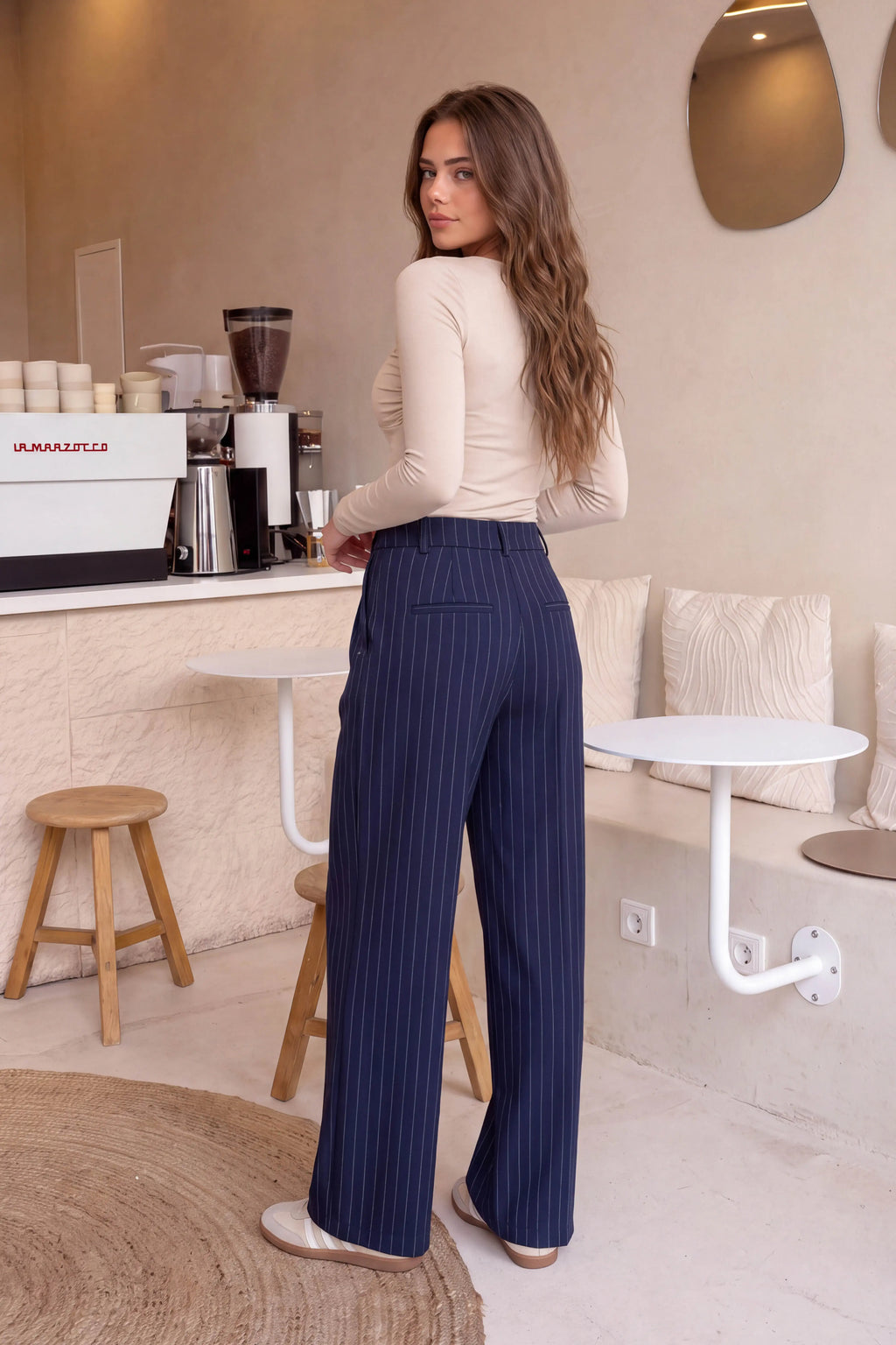 Pantalón Luana Rayas - Azul